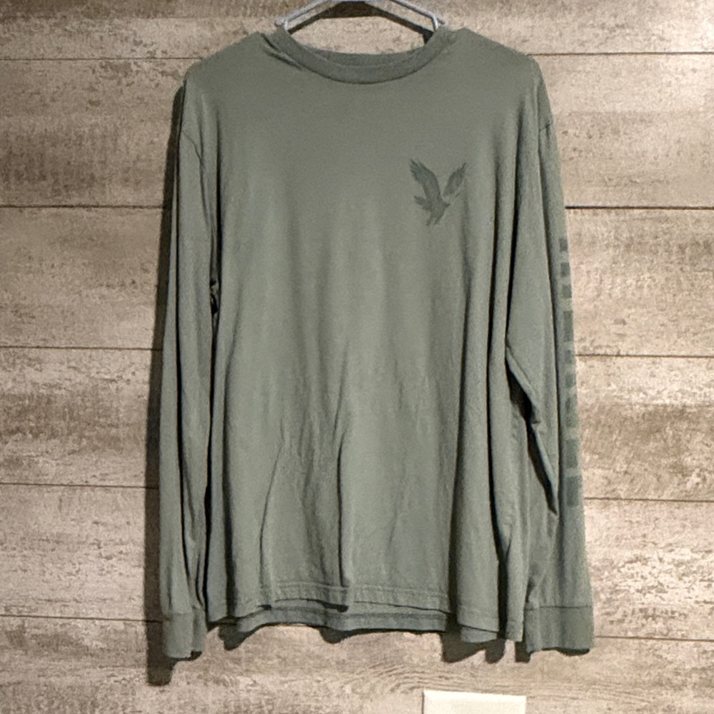 Men's American Eagle Super Soft Pale Green Long Sleeve Shirt sz. Lg